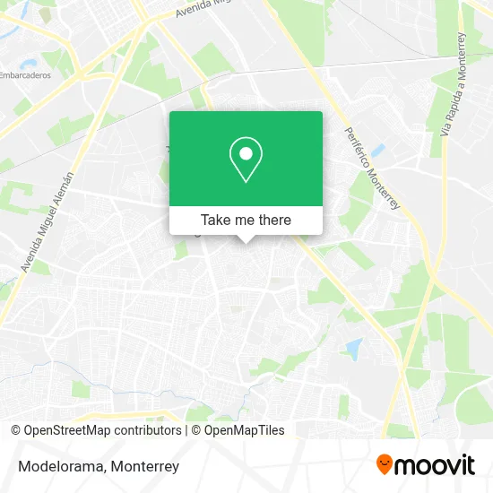 Modelorama map