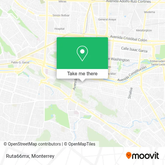 Ruta66mx map