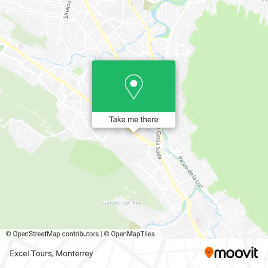 Excel Tours map