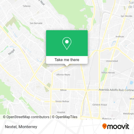 Nextel map