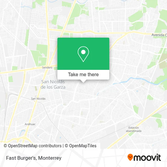 Fast Burger's map