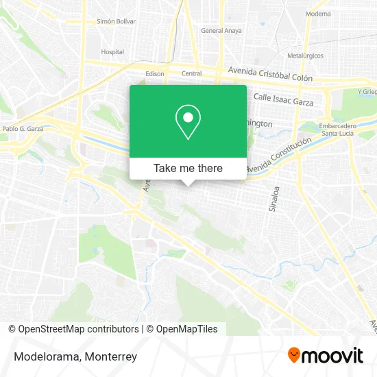 Modelorama map