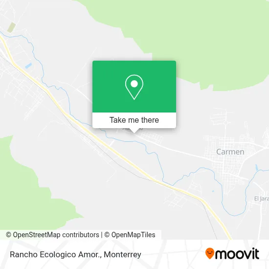 Rancho Ecologico Amor. map