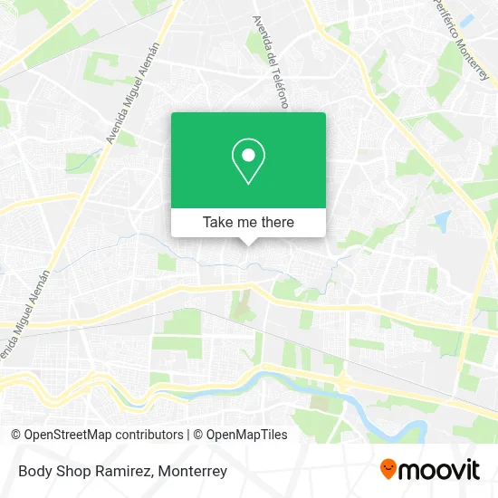 Body Shop Ramirez map