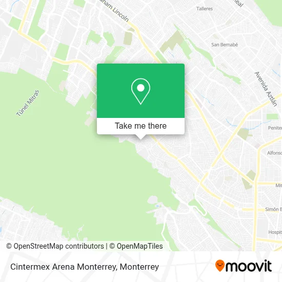 Cintermex Arena Monterrey map