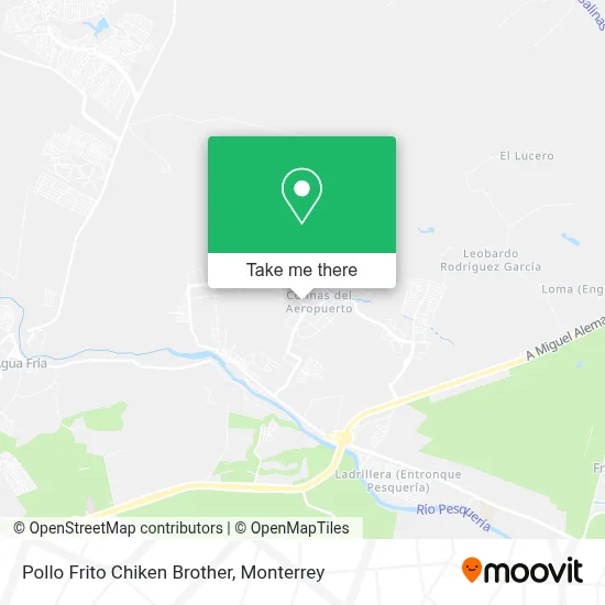 Pollo Frito Chiken Brother map