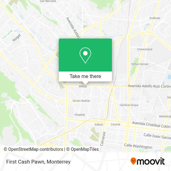 First Cash Pawn map