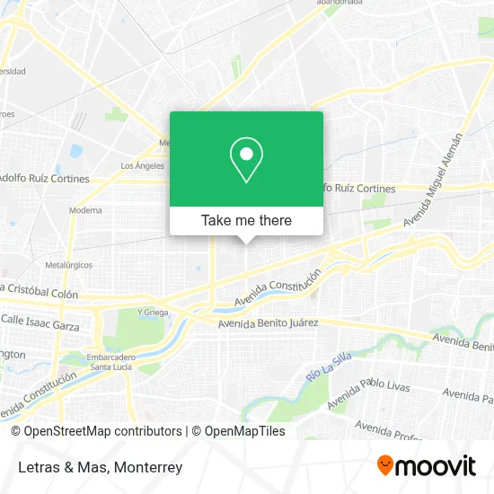 Letras & Mas map