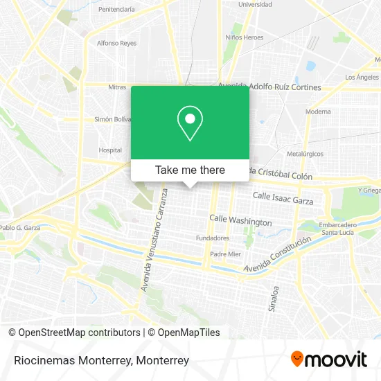 Riocinemas Monterrey map