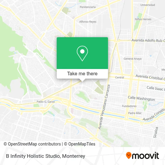 B Infinity Holistic Studio map