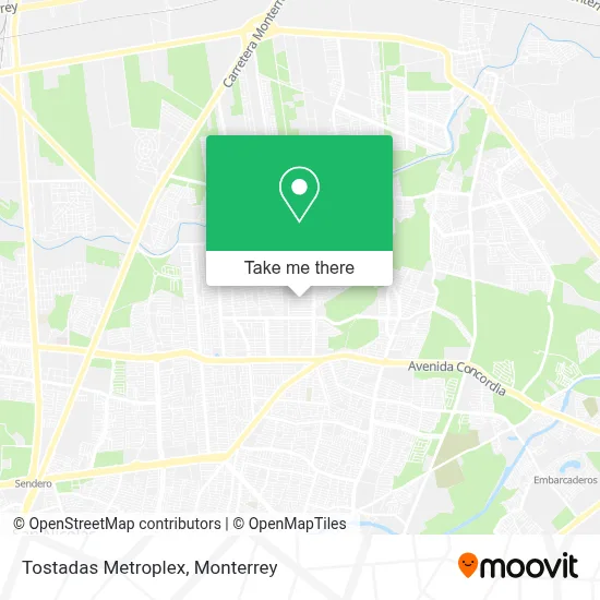 Tostadas Metroplex map