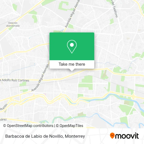 Barbacoa de Labio de Novillo map