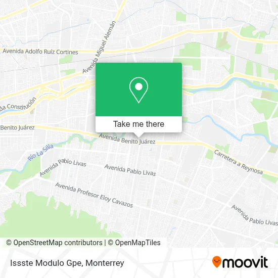 Issste Modulo Gpe map