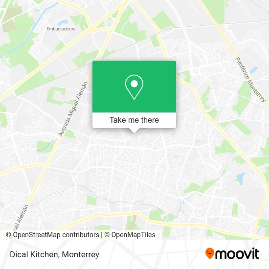 Dical Kitchen map