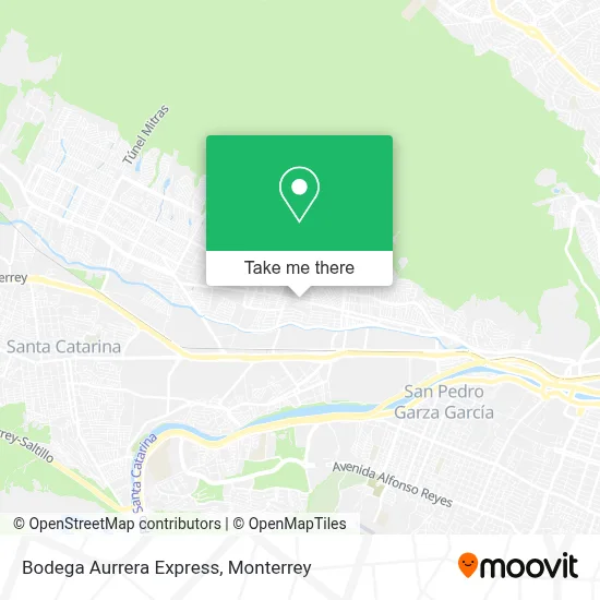 Bodega Aurrera Express map