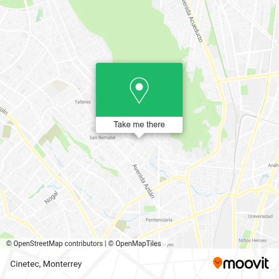 Cinetec map