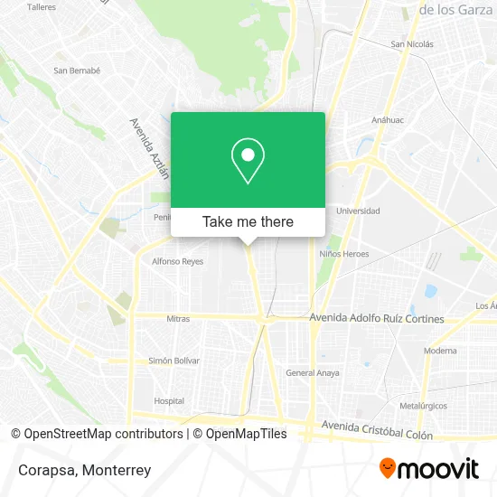 Corapsa map