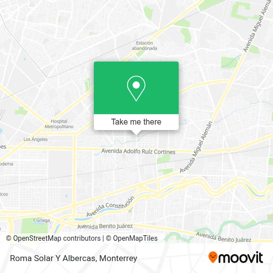 Roma Solar Y Albercas map