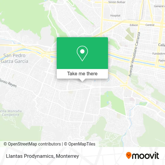 Llantas Prodynamics map
