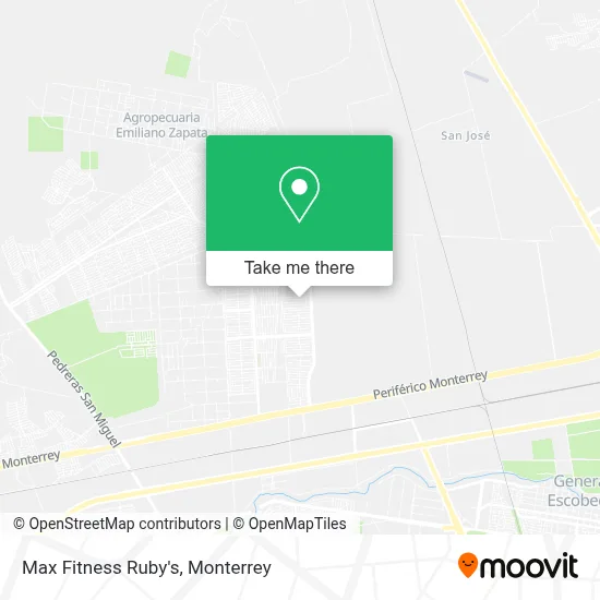 Max Fitness Ruby's map