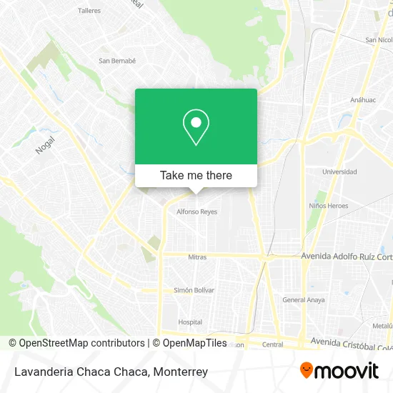 Lavanderia Chaca Chaca map