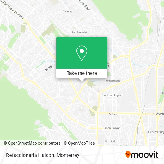 Refaccionaria Halcon map
