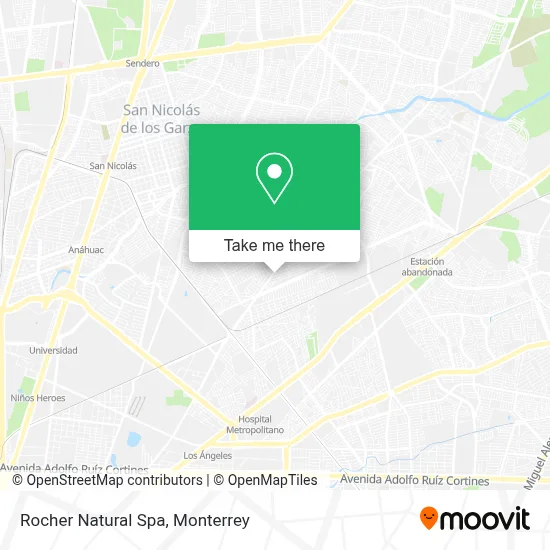 Rocher Natural Spa map