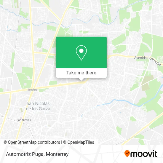 Automotriz Puga map