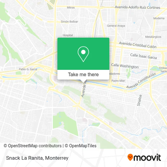 Snack La Ranita map