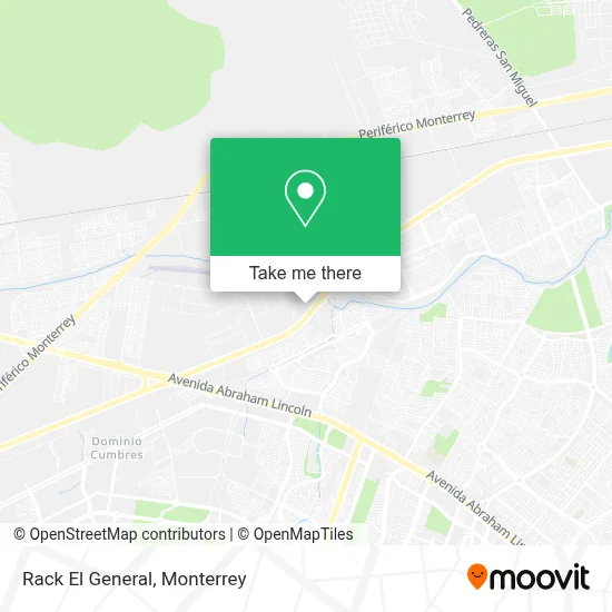 Rack El General map