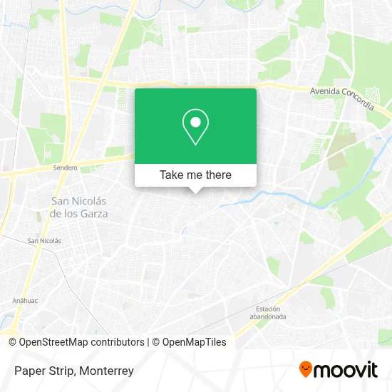 Paper Strip map