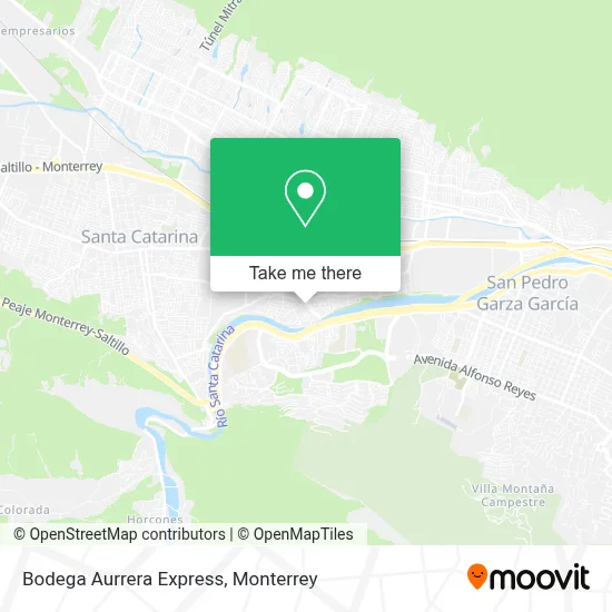 Bodega Aurrera Express map