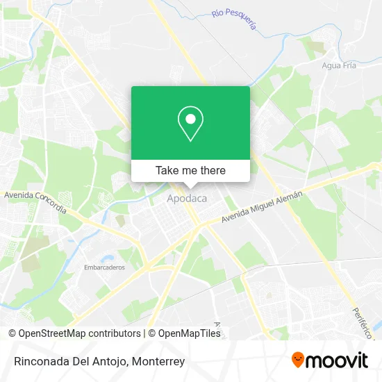 Rinconada Del Antojo map