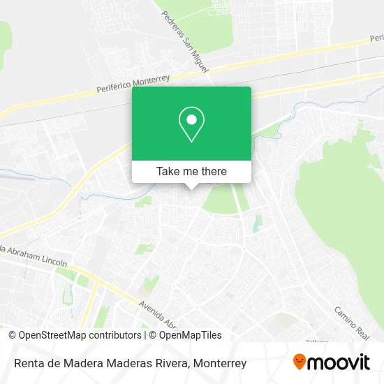 Renta de Madera Maderas Rivera map