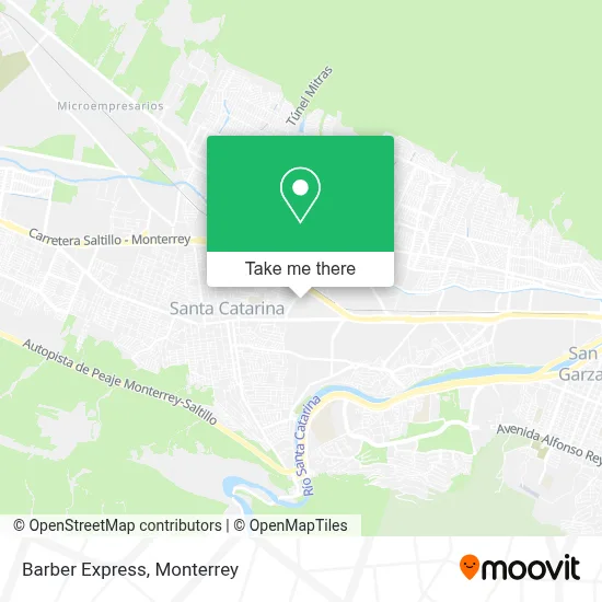 Barber Express map