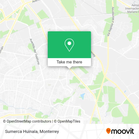 Sumerca Huinala map