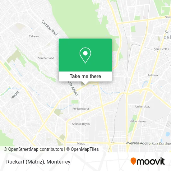 Rackart (Matriz) map