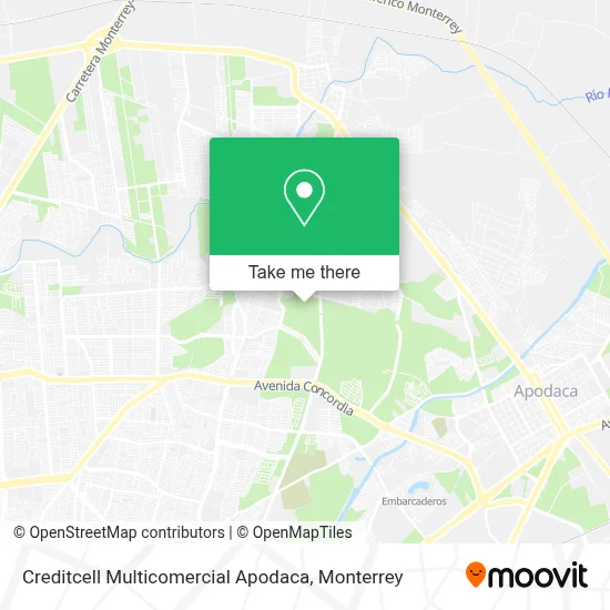 Creditcell Multicomercial Apodaca map