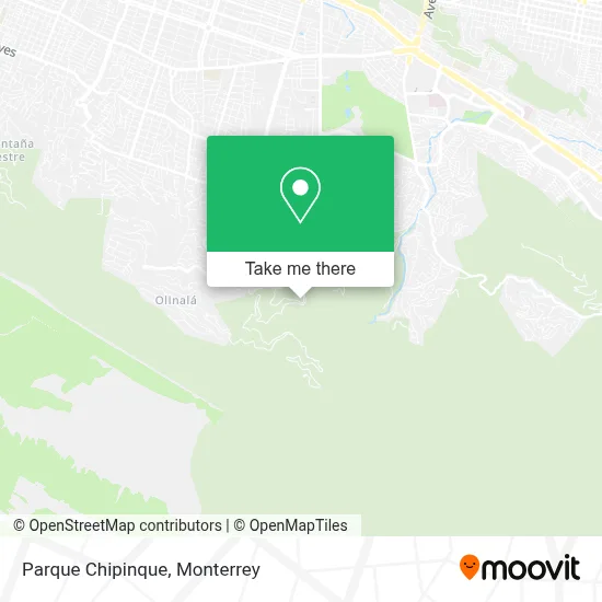 Parque Chipinque map