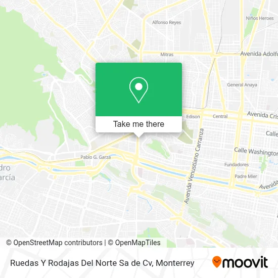 Ruedas Y Rodajas Del Norte Sa de Cv map