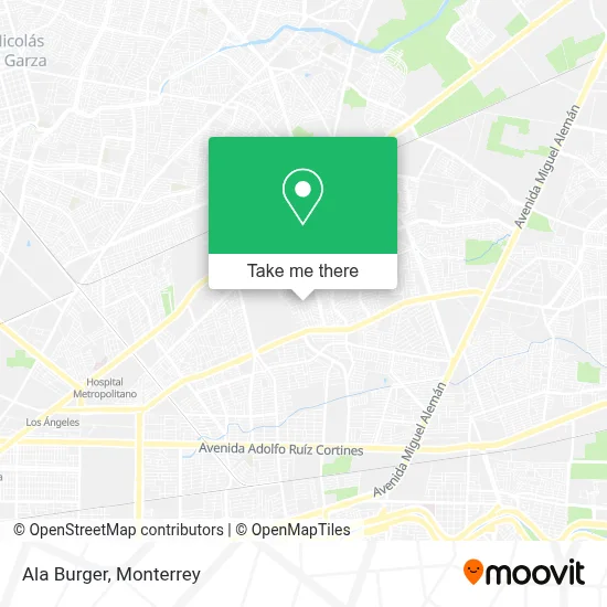 Ala Burger map
