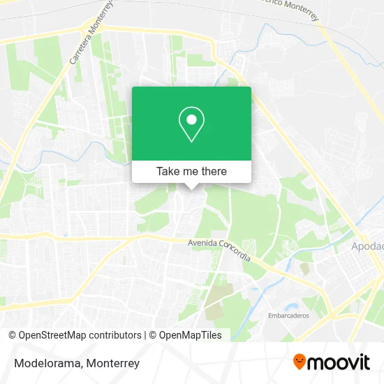 Modelorama map