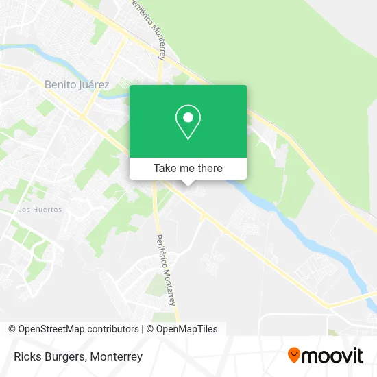 Ricks Burgers map