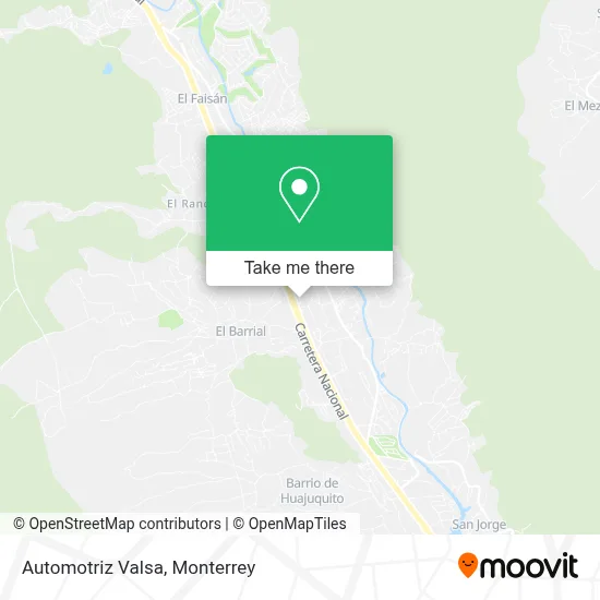 Automotriz Valsa map