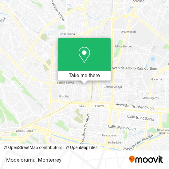 Modelorama map