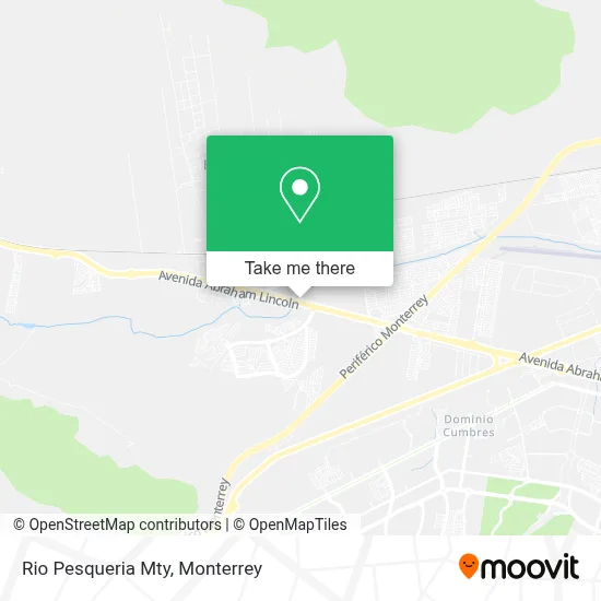 Rio Pesqueria Mty map
