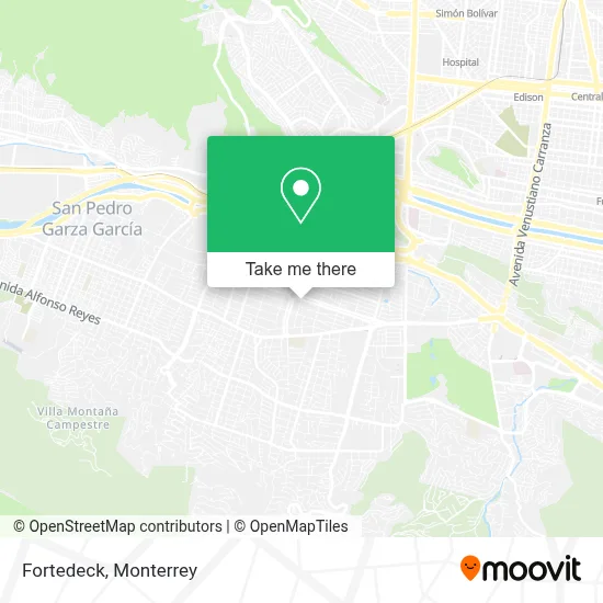 Fortedeck map