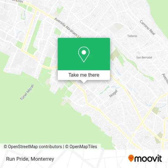 Run Pride map