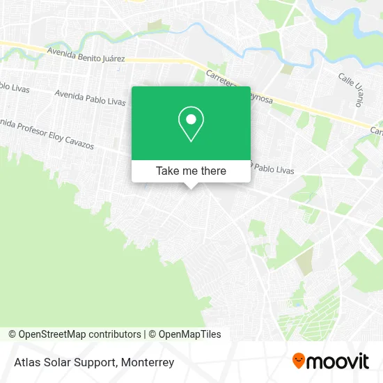 Atlas Solar Support map