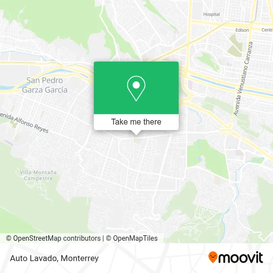 Auto Lavado map